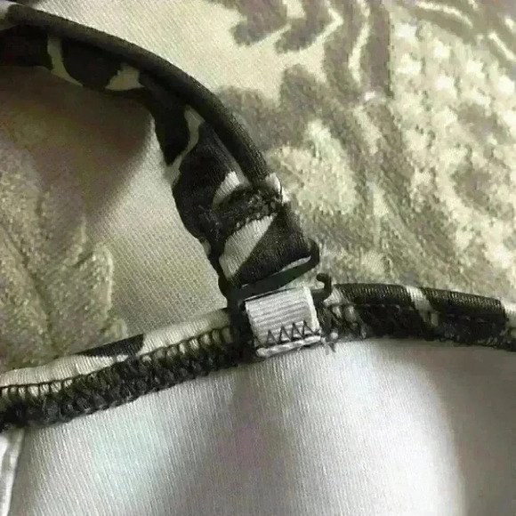 Fantasie  San Marino Geometric Twist Bikini Top Lycra Brown Gray Size 32DD NWT - Picture 9 of 12